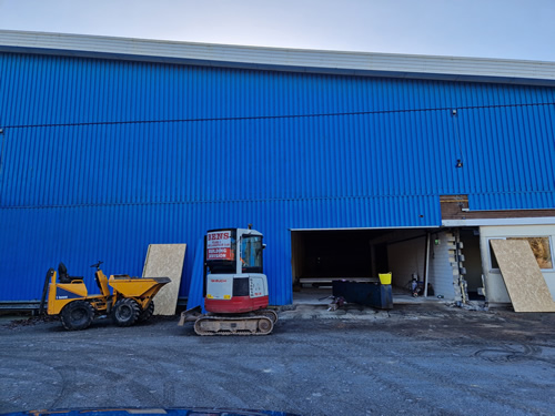 Bens Demolition Division job Remove cladding block work and break out reforce concrete beam for Court Construction photo number 3