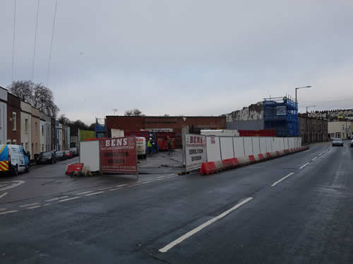 Bens Demolition Division job Commercial property demolition - ATS Garage, Bedminster, for UKS Group photo number 2