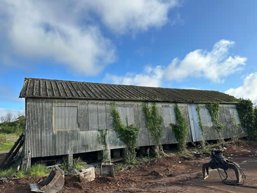 Bens Demolition Division job Outbuilding removal of asbestos sheets photo number 3