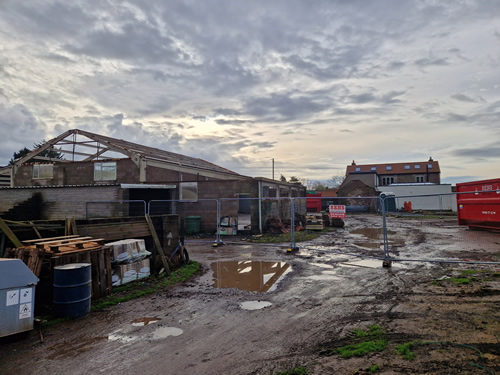 Bens Demolition Division job Kendalshire Golf Club old ground keeps sheds photo number 2