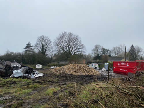 Bens Demolition Division job Bungalow and garage demolition, Broughton Gifford near Melksham photo number 14