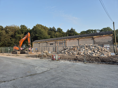 Bens Demolition Division job Wet drop assy roof sheets and take down building photo number 13