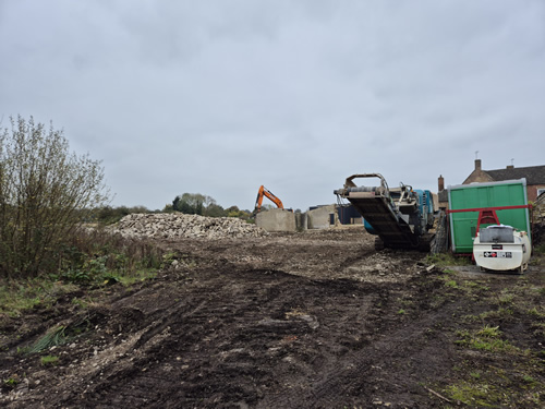 Bens Demolition Division job Farm in Dursley remove asbestos roofs and demolish photo number 4