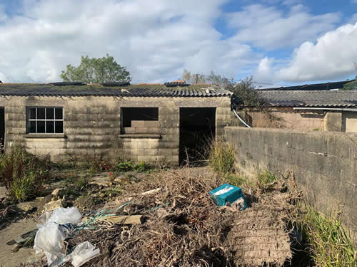 Bens Demolition Division job Farm in Dursley remove asbestos roofs and demolish photo number 5