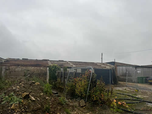 Bens Demolition Division job Farm in Dursley remove asbestos roofs and demolish photo number 7