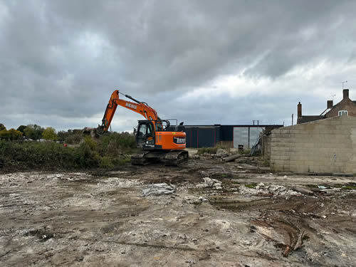 Bens Demolition Division job Farm in Dursley remove asbestos roofs and demolish photo number 10