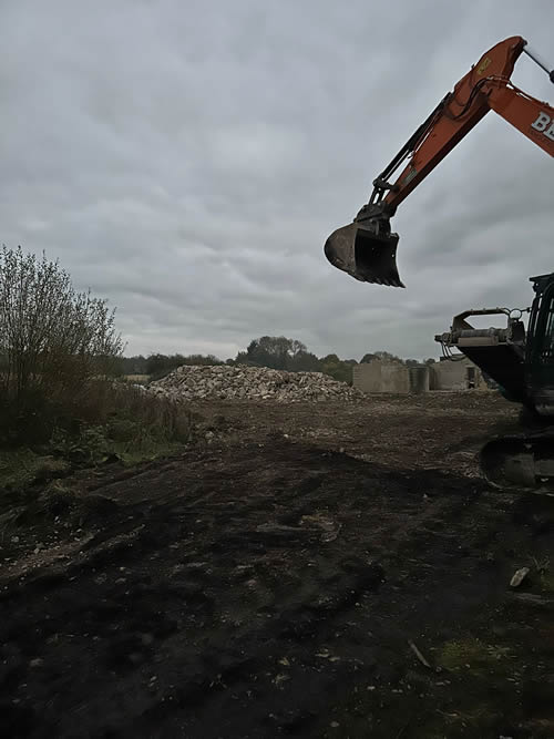 Bens Demolition Division job Farm in Dursley remove asbestos roofs and demolish photo number 11