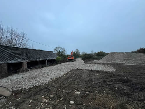 Bens Demolition Division job Farm in Dursley remove asbestos roofs and demolish photo number 15