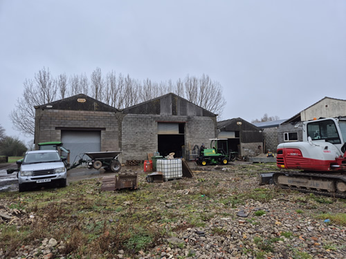 Bens Demolition Division photo Remove asbestos sheeting and take down building Kendalshire Golf Club 