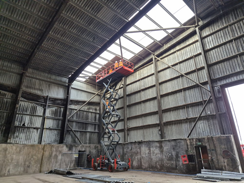 Bens Demolition Division job Remove roof sheets and  cladding Grondon waste Avonmouth Bristol photo number 2