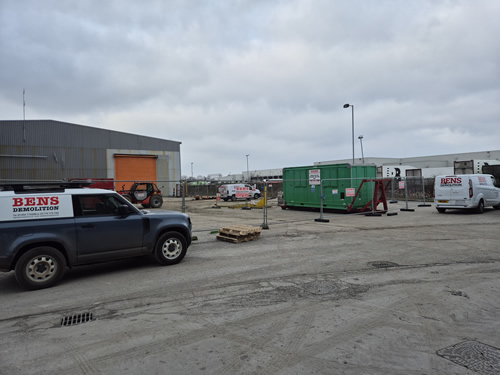 Bens Demolition Division job Remove roof sheets and  cladding Grondon waste Avonmouth Bristol photo number 4