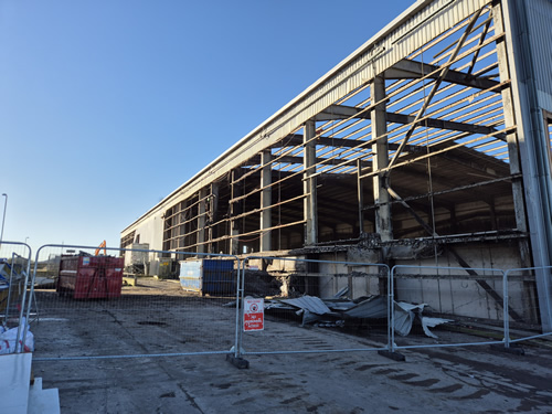 Bens Demolition Division job Remove roof sheets and  cladding Grondon waste Avonmouth Bristol photo number 7