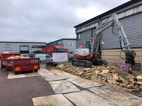 Bens Demolition Division job Commercial building demolition at Merchants Trade Park, Feeder Road, Bristol for Court Construction photo number 7