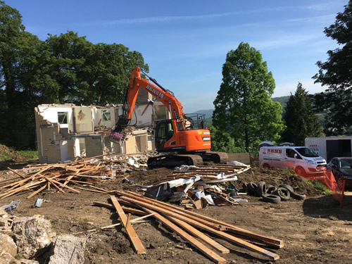 Bens Demolition Division job House Demolition in Middle Stoke, Bath for Bath Design and Build photo number 2