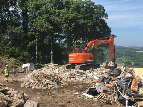 Bens Demolition Division job House Demolition in Middle Stoke, Bath for Bath Design and Build photo number 5