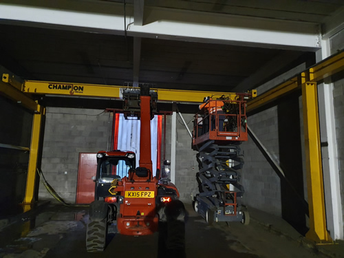 Bens Demolition Division job Gantry Crane, Yate photo number 2