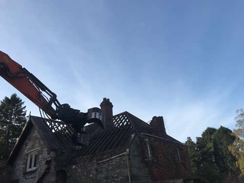 Bens Demolition Division job Naish Cottage, Wraxall for Jigsaw Construction photo number 5