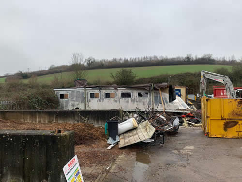 Bens Demolition Division job Council Yard Buildings, Radstock For BAINES photo number 3