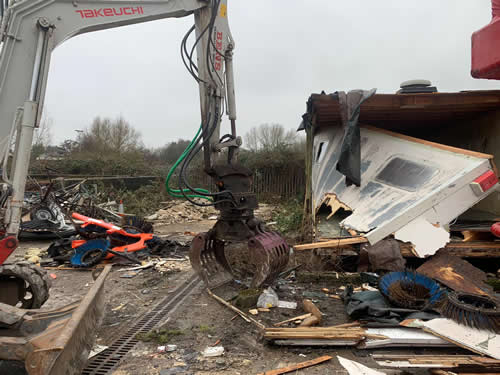 Bens Demolition Division job Council Yard Buildings, Radstock For BAINES photo number 6