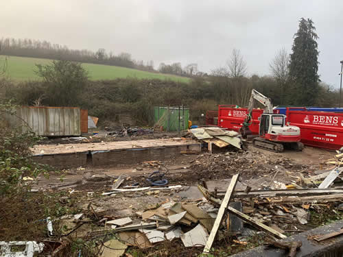 Bens Demolition Division job Council Yard Buildings, Radstock For BAINES photo number 9