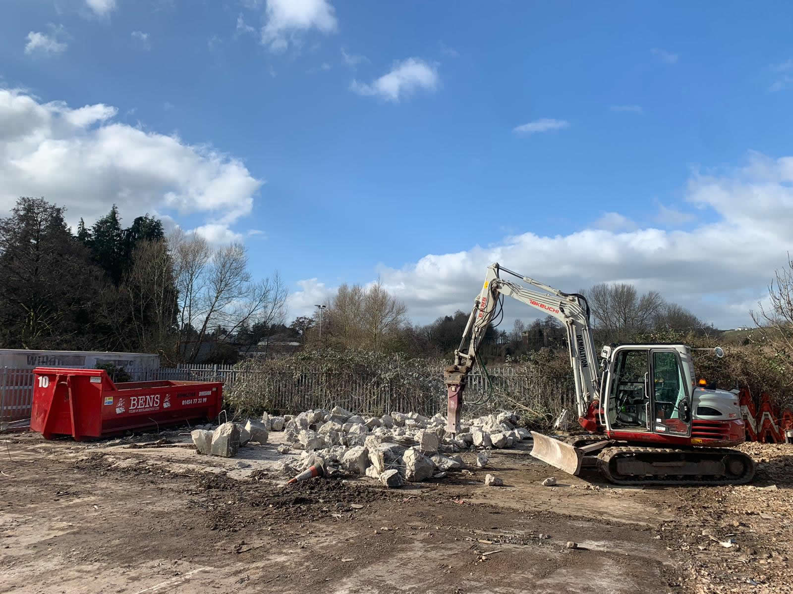 Bens Demolition Division job Council Yard Buildings, Radstock For BAINES photo number 18