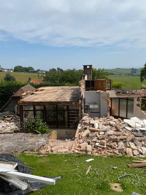 Bens Demolition Division job House in Dunchideock village near Exeter for Paul Silk photo number 17