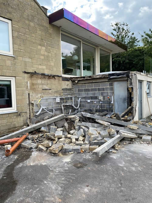 Bens Demolition Division job Knock down extension and dig for footings for CHAPPELL & DIX LIMITED photo number 5